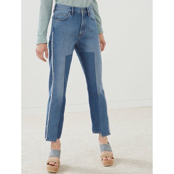 NWT Mih Jeanne High Rise Vintage Straight Jeans 24 - Picture 1 of 15